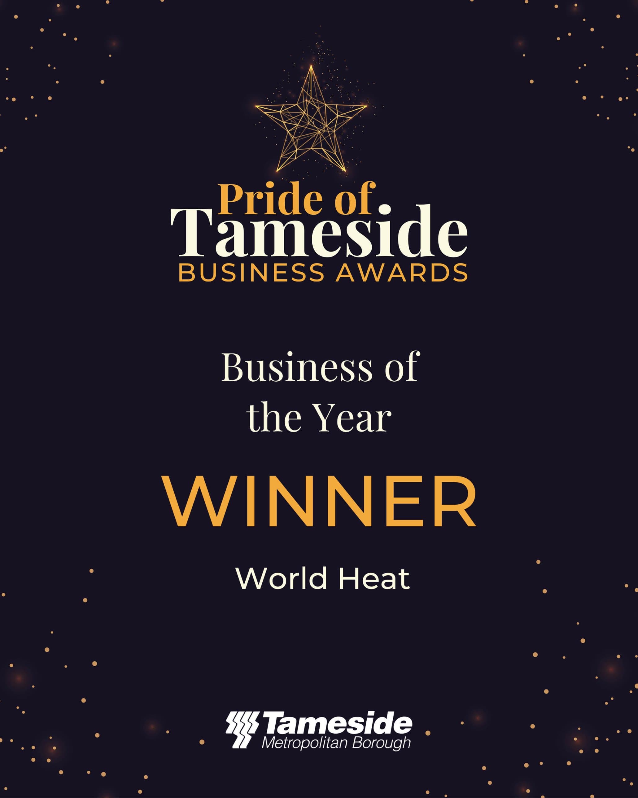 Pride of Tameside Business Awards: World Heat, Business of the Year winner